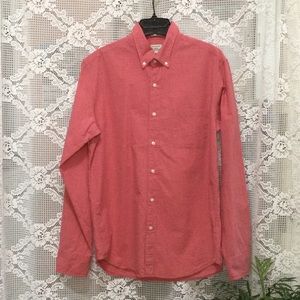 J.Crew Men’s Slim Button Down Long Sleeve Salmon Shirt Size M
